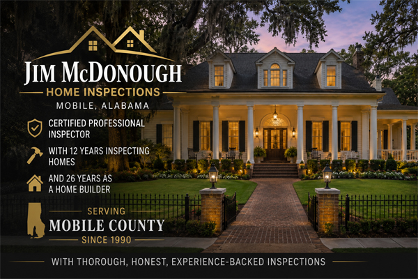 Jim McDonough Home Inspections website design Mobile, Alabama